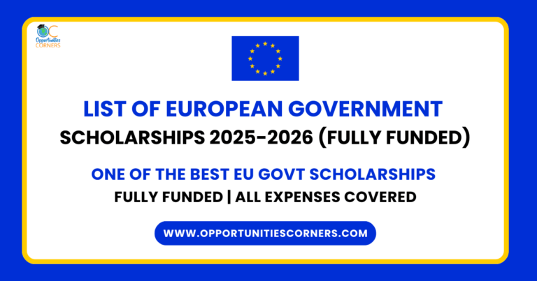 List of European Government Scholarships 2025/26 (Fully Funded) unisearch