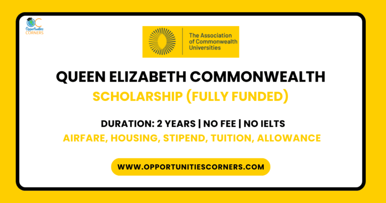 Queen Elizabeth Commonwealth Scholarship 2025/26 (Fully Funded) unisearch