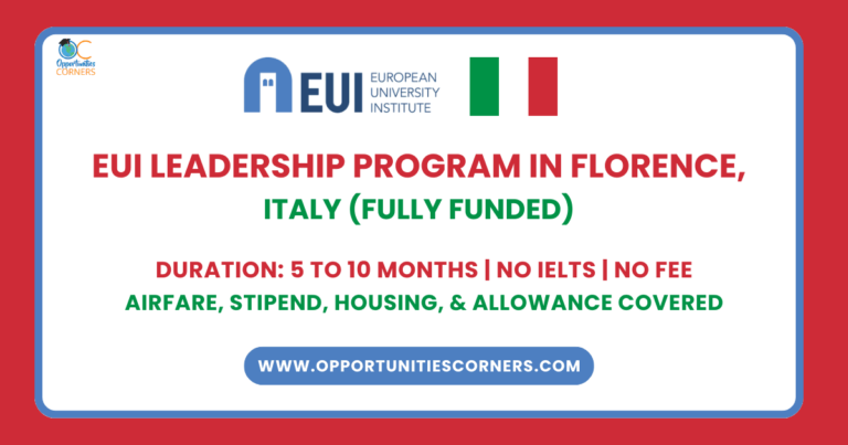 EUI Leaders Fellowship 2025 in Italy (Fully Funded) unisearch