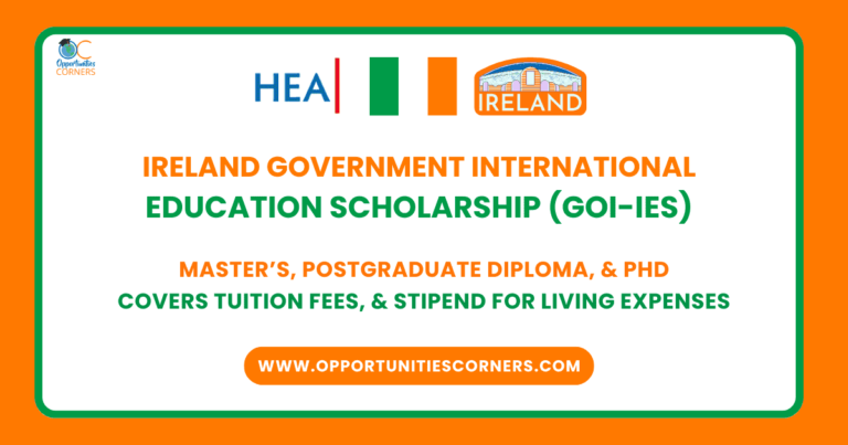 Ireland Government International Education Scholarship 2025 (GOI-IES) unisearch