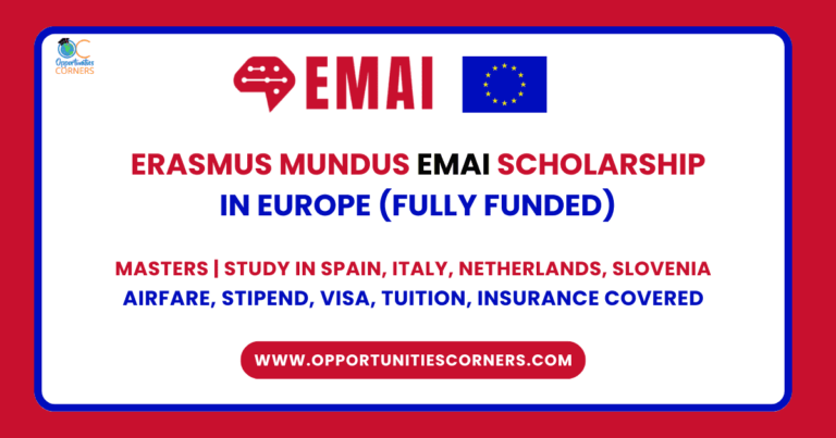 Erasmus Mundus EMAI Scholarship 2025/27 (Fully Funded) unisearch