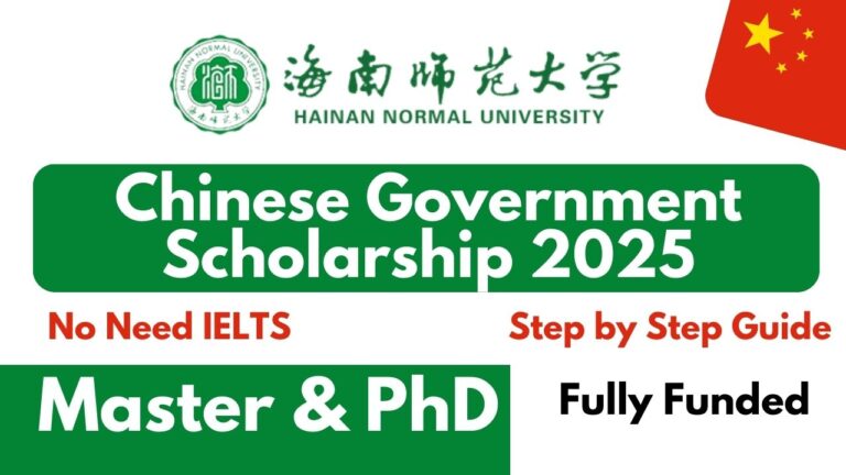 Hainan Normal University Chinese Government Scholarship 2025 unisearch