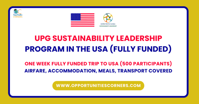 UPG Sustainability Leadership Program 2025 in USA (Fully Funded) unisearch