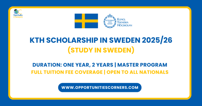 KTH Scholarship in Sweden 2025/26 (Study in Sweden) unisearch