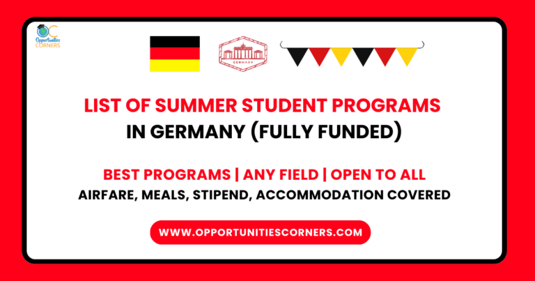 List of Summer Student Programs in Germany 2025 (Fully Funded) unisearch