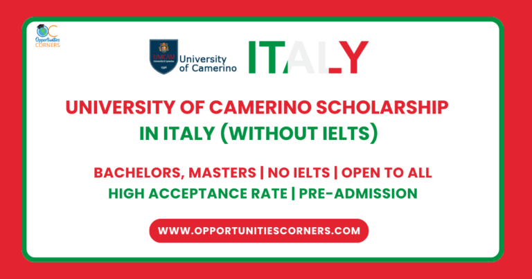 University of Camerino Scholarship 2025/26 in Italy (Without IELTS) unisearch