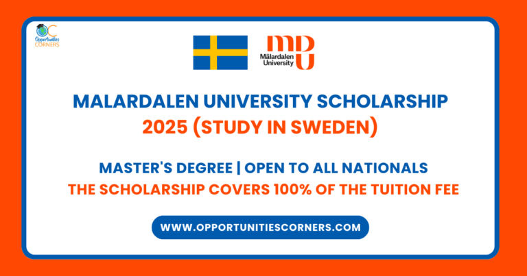 Malardalen University Scholarship 2025 (Study in Sweden) unisearch