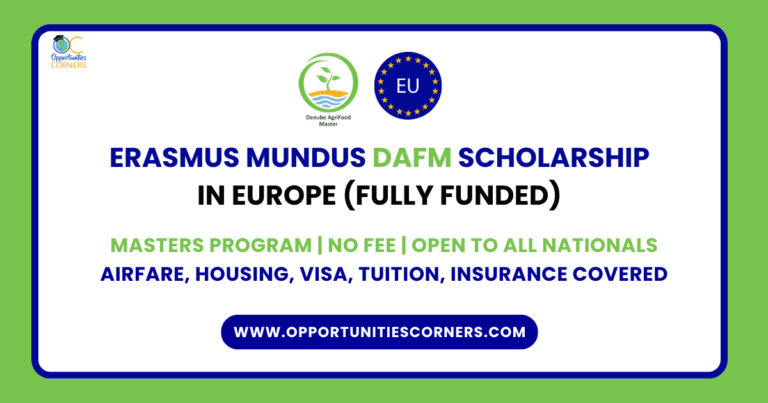 Erasmus Mundus DAFM Scholarship 2025/27 (Fully Funded) unisearch