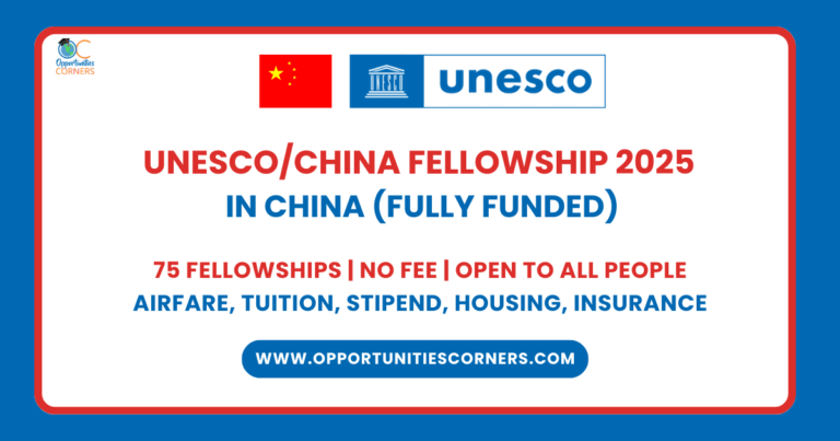 UNESCO China Fellowship 2025 (Fully Funded) unisearch