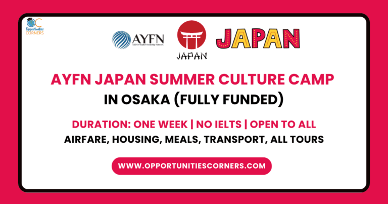 AYFN JAPAN Summer Culture Camp 2025 (Fully Funded) unisearch