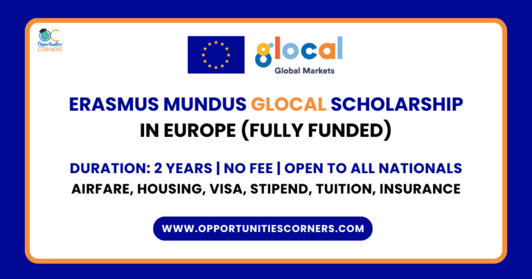 Erasmus Mundus GLOCAL Scholarship 2025/27 (Fully Funded) unisearch