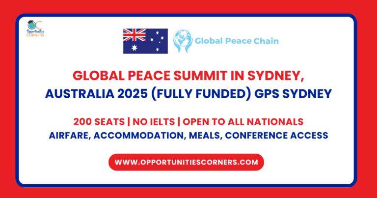 Global Peace Summit in Sydney, Australia 2025 (Fully Funded) unisearch