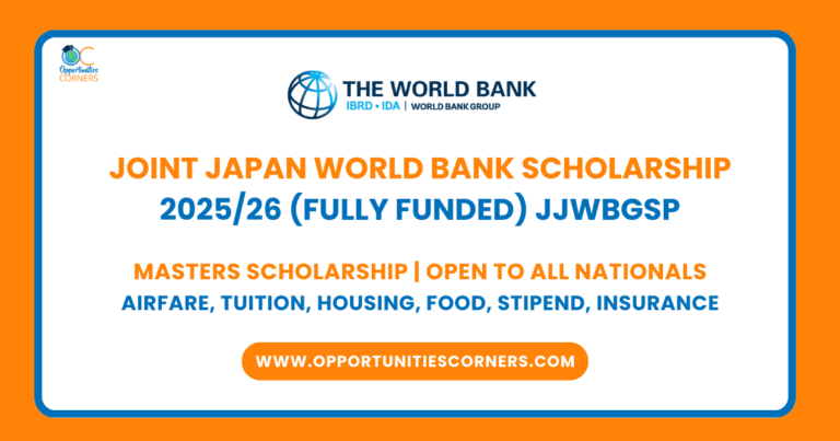 Joint Japan World Bank Scholarship 2025 (Fully Funded) JJWBGSP unisearch