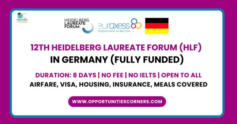 12th Heidelberg Laureate Forum (HLF) 2025 in Germany (Fully Funded) unisearch