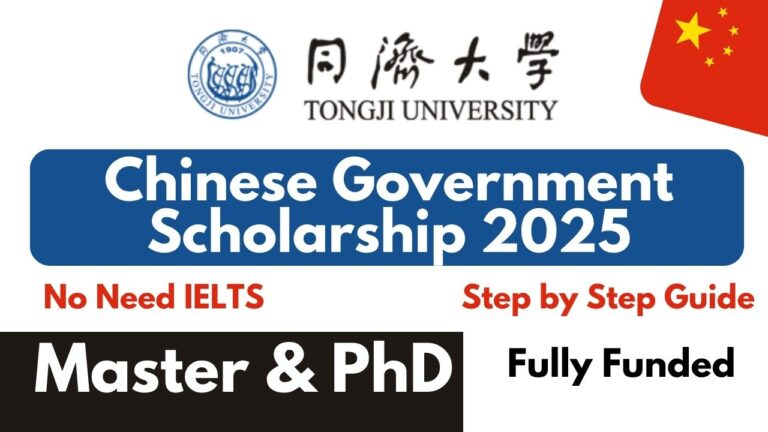 Tongji University Chinese Government Scholarship 2025 unisearch