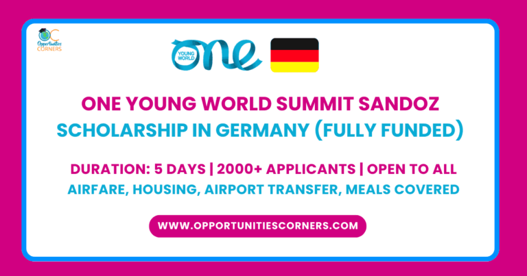 One Young World Summit SANDOZ Scholarship 2025 in Germany (Fully Funded) unisearch