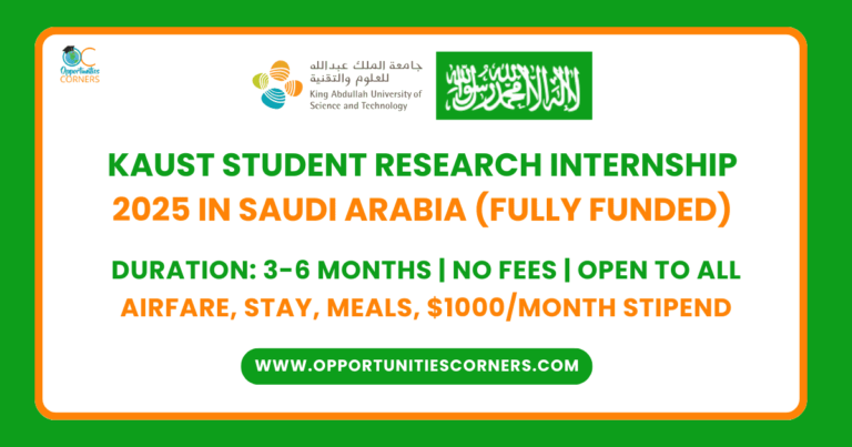 KAUST Student Research Internship 2025 in Saudi Arabia (Fully Funded) unisearch