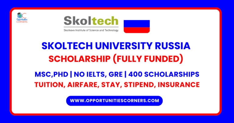 Skoltech University Russia Scholarship 2025 (Fully Funded) unisearch