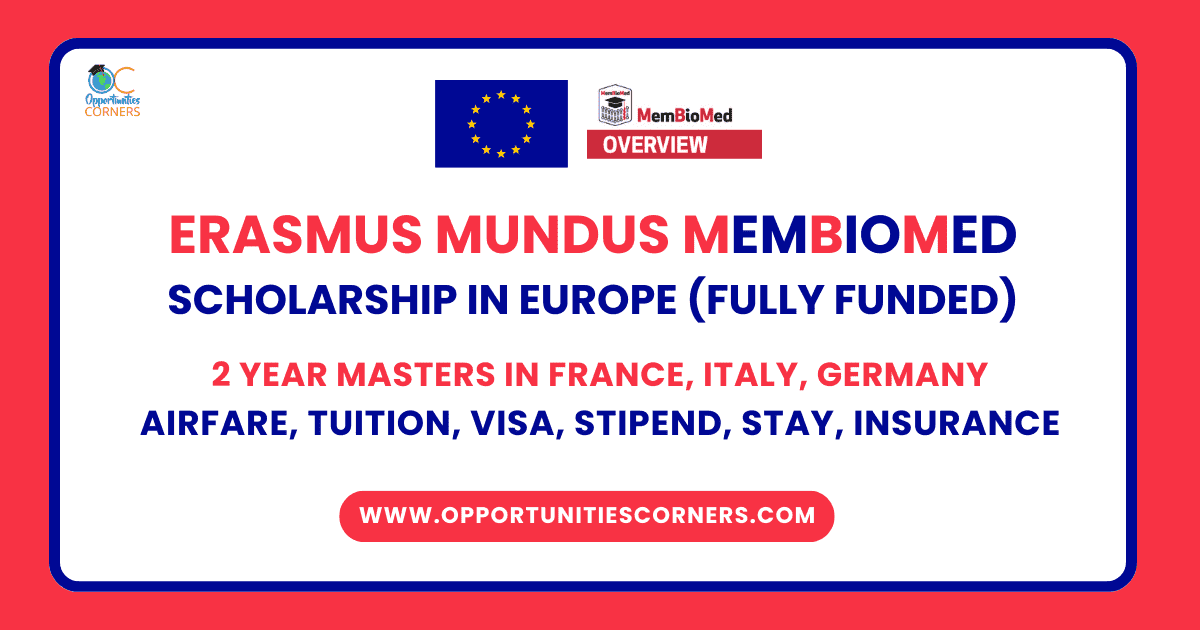 Erasmus Mundus MemBioMed Scholarship 2025/27 (Fully Funded) unisearch