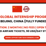 AIIB Global Internship Program 2025 in Beijing, China (Fully Funded) unisearch