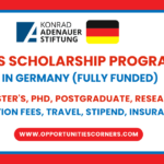 KAS Scholarship in Germany 2025 (Fully Funded) unisearch